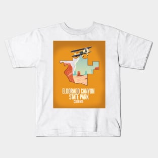 Eldorado Canyon State Park map Kids T-Shirt